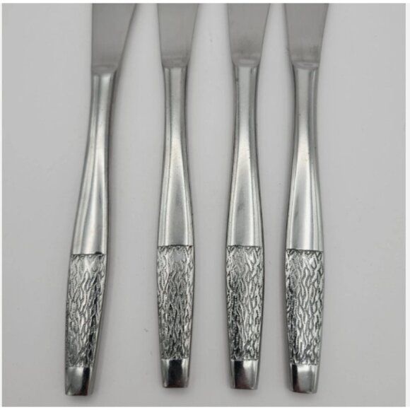 Vintage Amefa Holland Stainless Steel Dinner Knife Lot of 4 Knives Prestige Rare - Picture 9 of 14